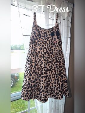 Mickey Cheetah Print Tiered Dress-NWOT